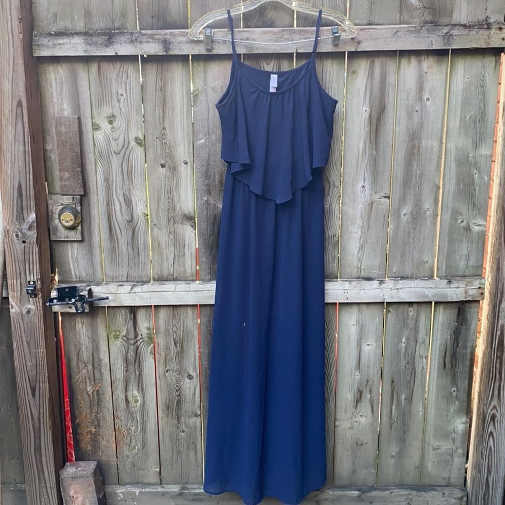 Xhilaration blue chiffon dress sz. XS